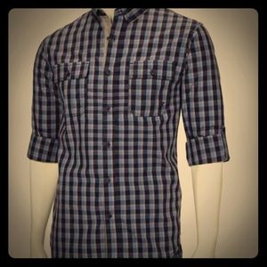 Marc Ecko Sew Checkered Shirt: Long Sleeve